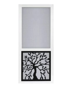 Black Oak Tree Insert Vinylcraft Screen Door by Screen Tight