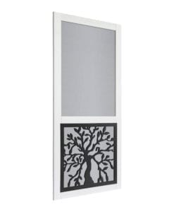 Black Oak Tree Insert Vinylcraft Screen Door Side View by Screen Tight