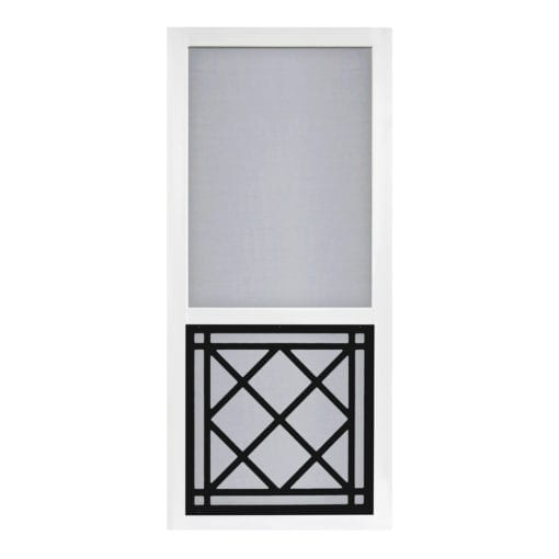 St Augustine Black Insert Vinylcraft Solid Screen Door by Screen Tight