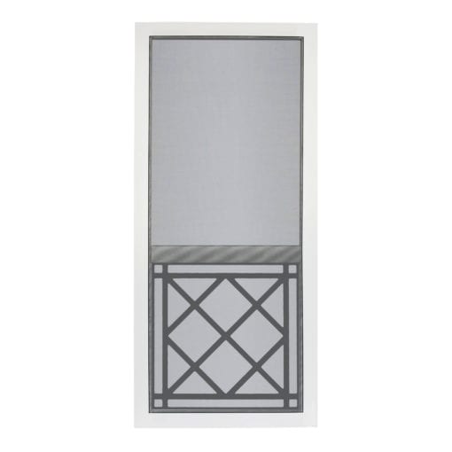 Saint Augustine solid vinyl screen door from Screen Tight