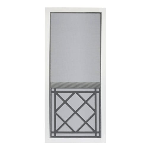 Saint Augustine solid vinyl screen door from Screen Tight