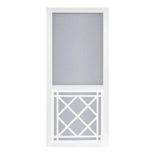 St Augustine Solid Insert Vinylcraft Screen Door by Screen Tight