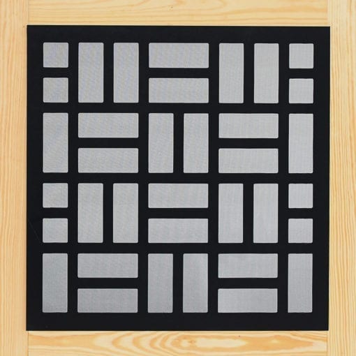 Woodcraft Basketweave Screen Door View