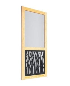 Cattail Insert Woodcraft Screen Door Side View By Screen Tight