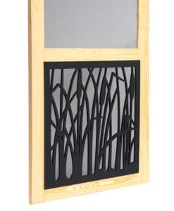 Cattail Insert Woodcraft Screen Door Bottom View By Screen Tight