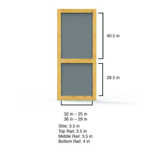 Woodcraft Screen Door with Pet Guard Dimensions By Screen Tight