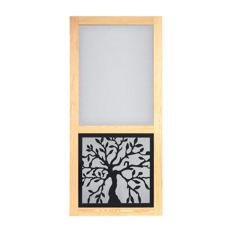 Oak Insert Woodcraft Screen Door Screen Tight