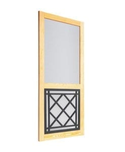 St Augustine Insert Woodcraft Screen Door Side View By Screen Tight