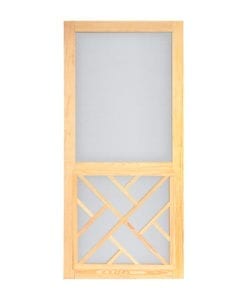 Chippendale Wood Insert Woodcraft Screen Door By Screen Tight