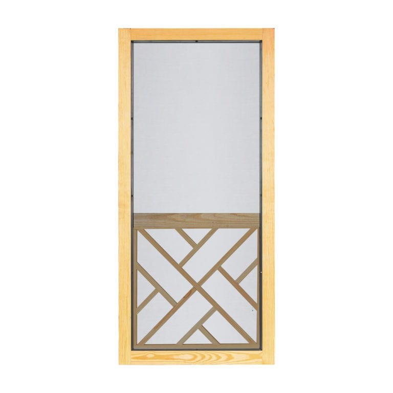Chippendale Wood Insert Woodcraft Screen Door Screen Tight