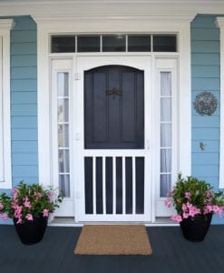 Brookgreen White Screen Door View from Screen Tight