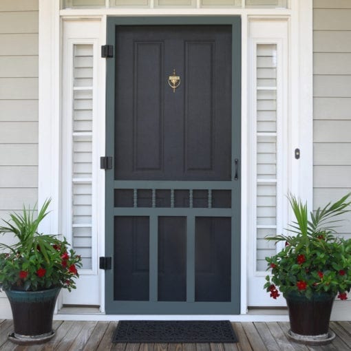 Classic Wood Screen Door Front View By Screen Tight