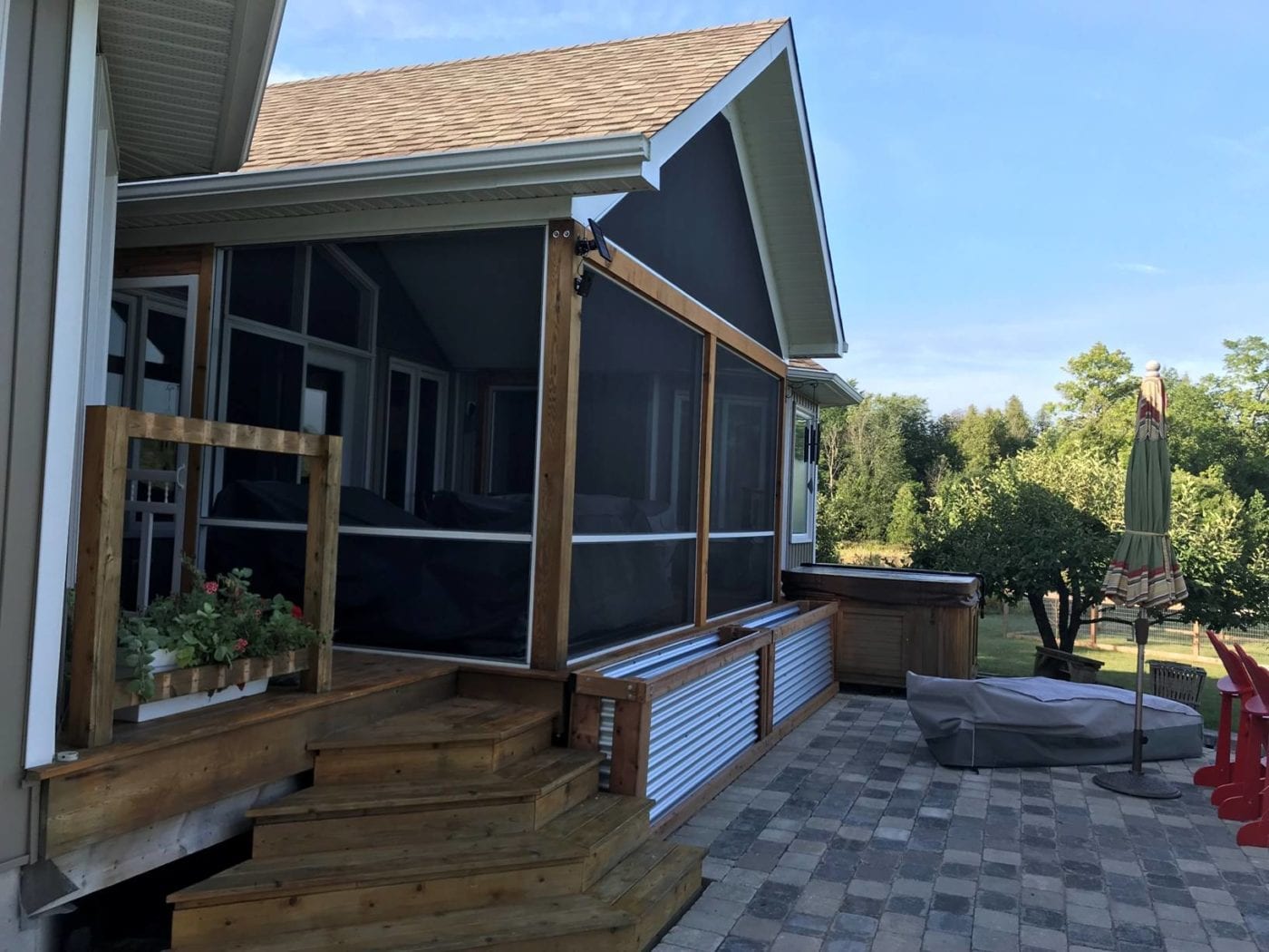 MeshGuard Screen Tight Porch with Gable Roof Screening