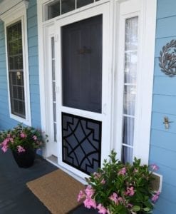 Belle Black Screen Door Insert Vinylcraft View by Screen Tight