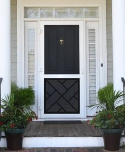 Chippendale Black Insert Screen Door from Screen Tight