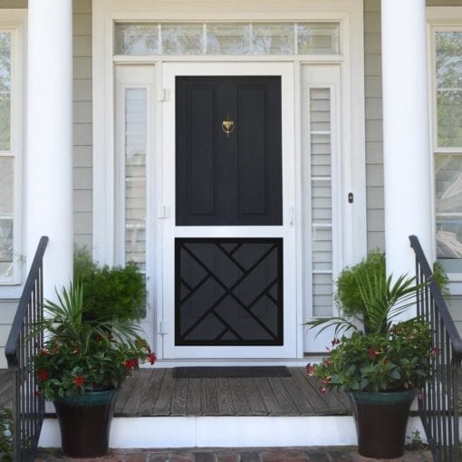 Chippendale Black Insert Screen Door from Screen Tight