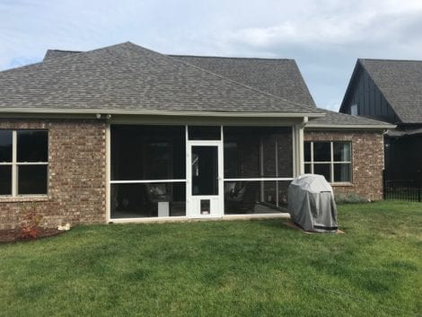 Screen Wall with Chesapeake Vinyl Screen Door and Pet Door