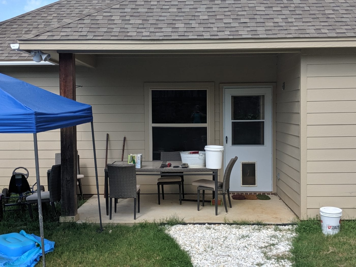 DIY Screen Porch Project Before