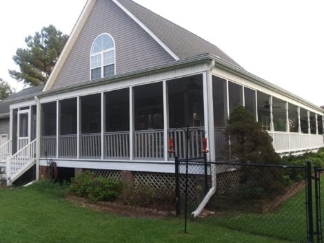 Wrap Around Screen Porch with Open Air Porch