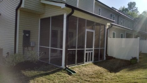 Mini Track Porch with Waccamaw Vinyl Door