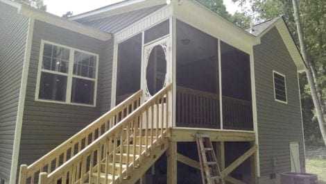 Two Sided Screen Porch with Springview Screen Door