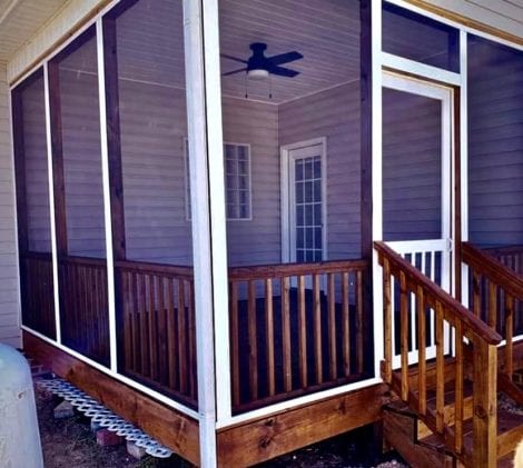 Simple Screen Tight Porch Project