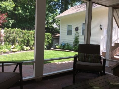 Screened-in Patio Backyard Views