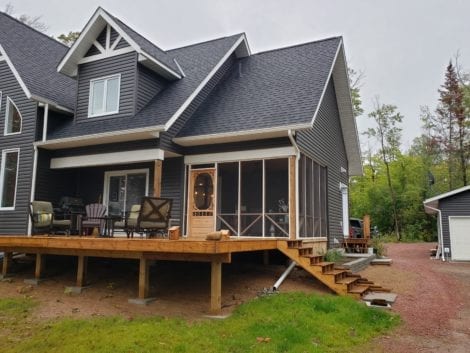 Two-Sided Screen Porch in Canada