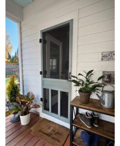 Alternative view of Shaker Wood Screen Door